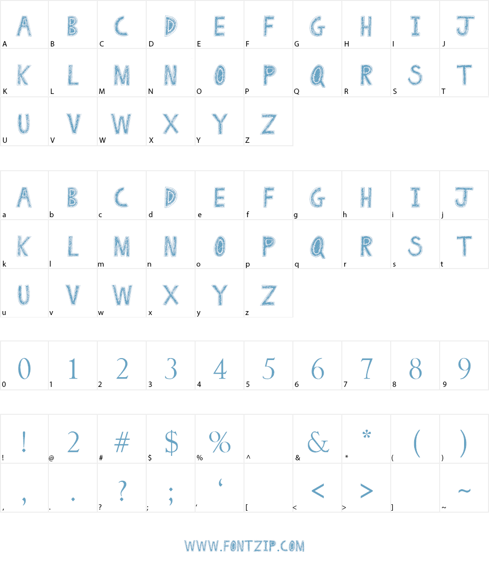 Drawing Pad Font Character
